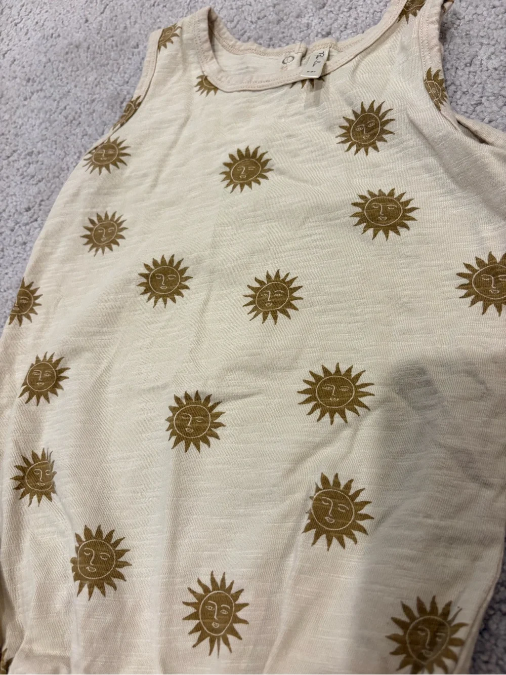 Rylee + Cru Cream One-Piece Suns Print 2-3 Y